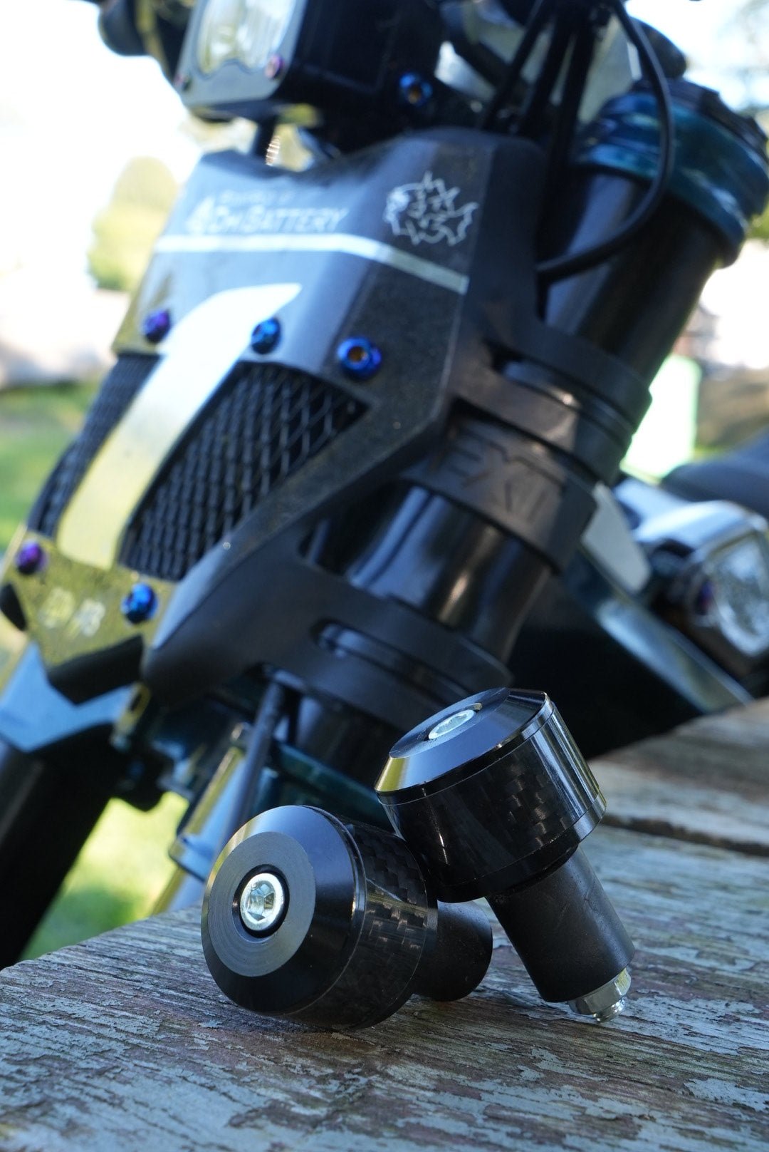 Carbon Fiber Bar Ends - MXwraps