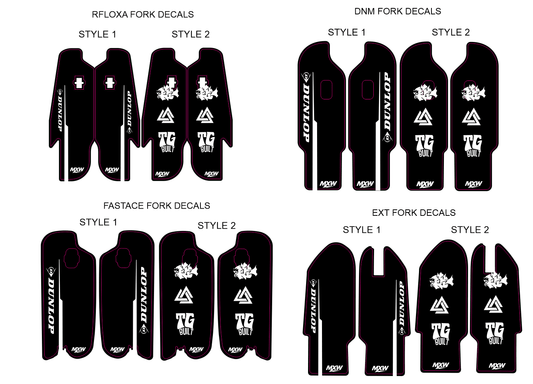 MXWraps Express Fork Decals - MXwraps