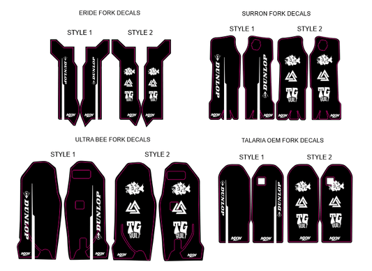 MXWraps Express Fork Decals - MXwraps