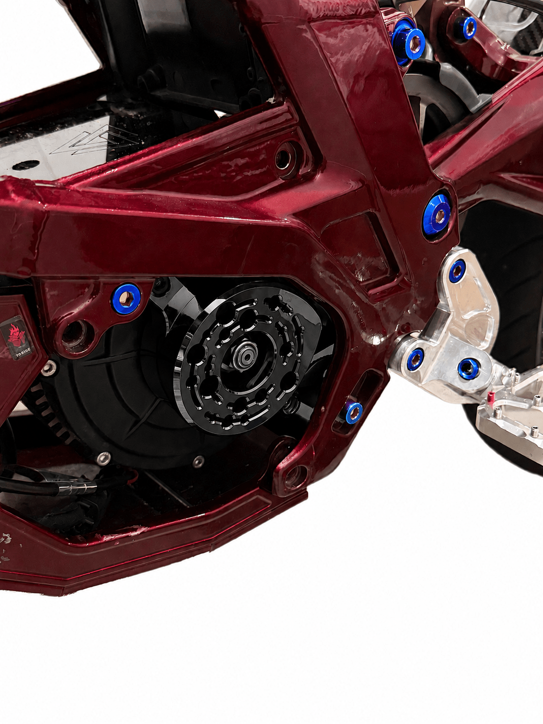 ExW Surron/Eride "Pro" Style Motor Cover (METAL) - MXwraps