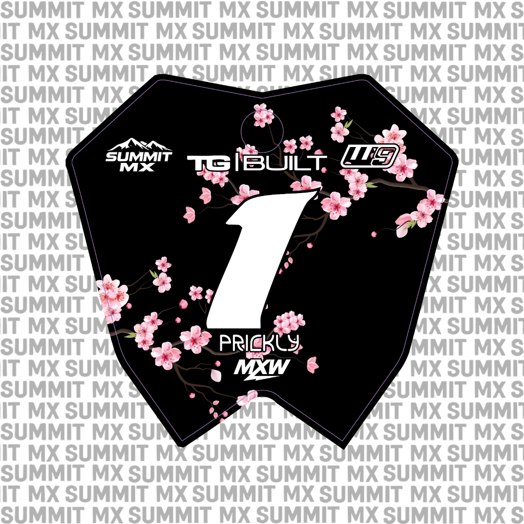 Cherry Blossom Number Plate Decal