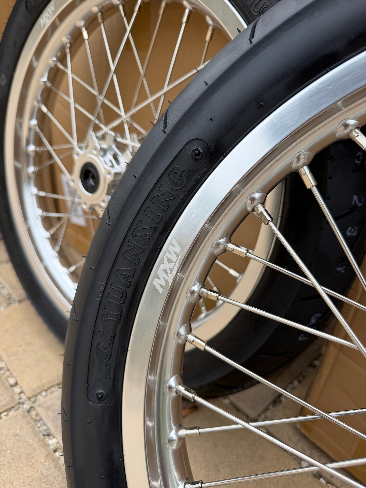 Chrome Talaria XXX/MX3/MX4 Supermoto Wheelset - MXwraps