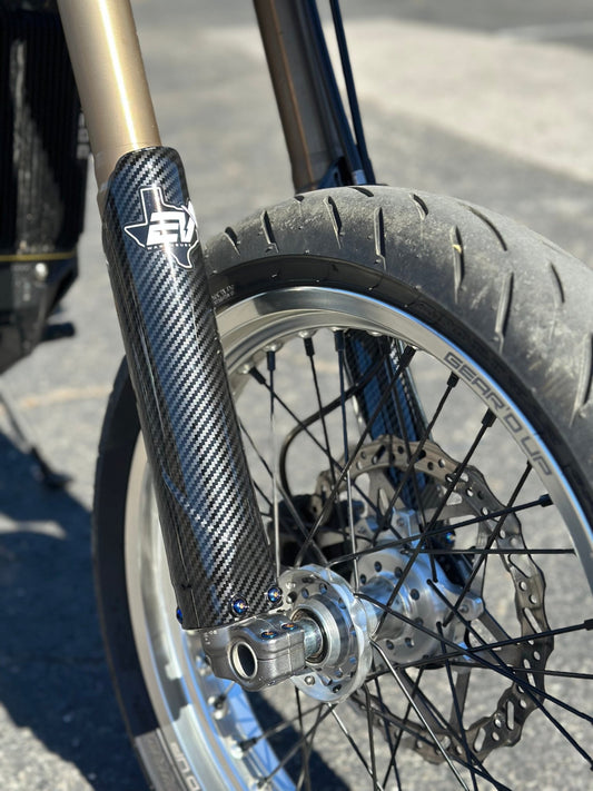 Surron Ultra Bee Fork Guards - Carbon - MXwraps