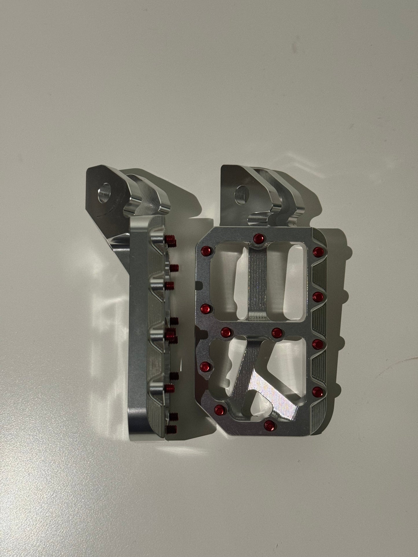 Silver foot pegs