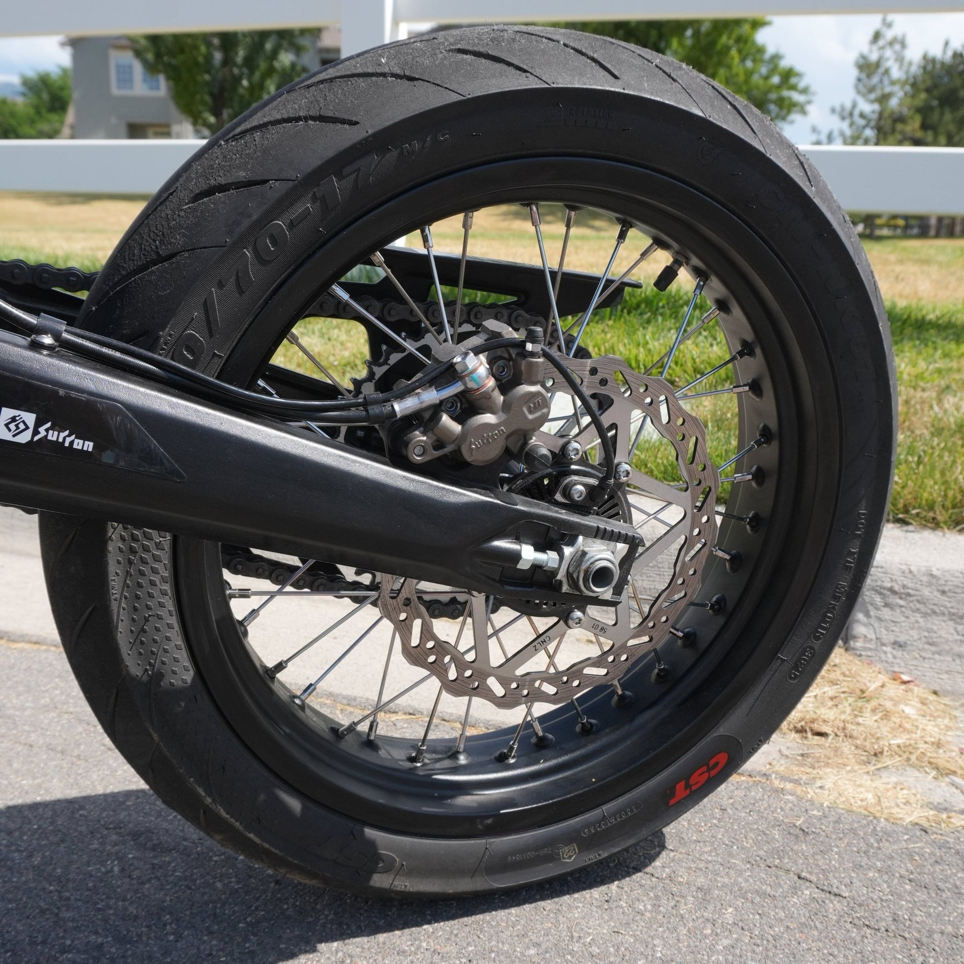 Complete 17in Super Moto Wheel Set for Surron Ultra Bee - MXwraps