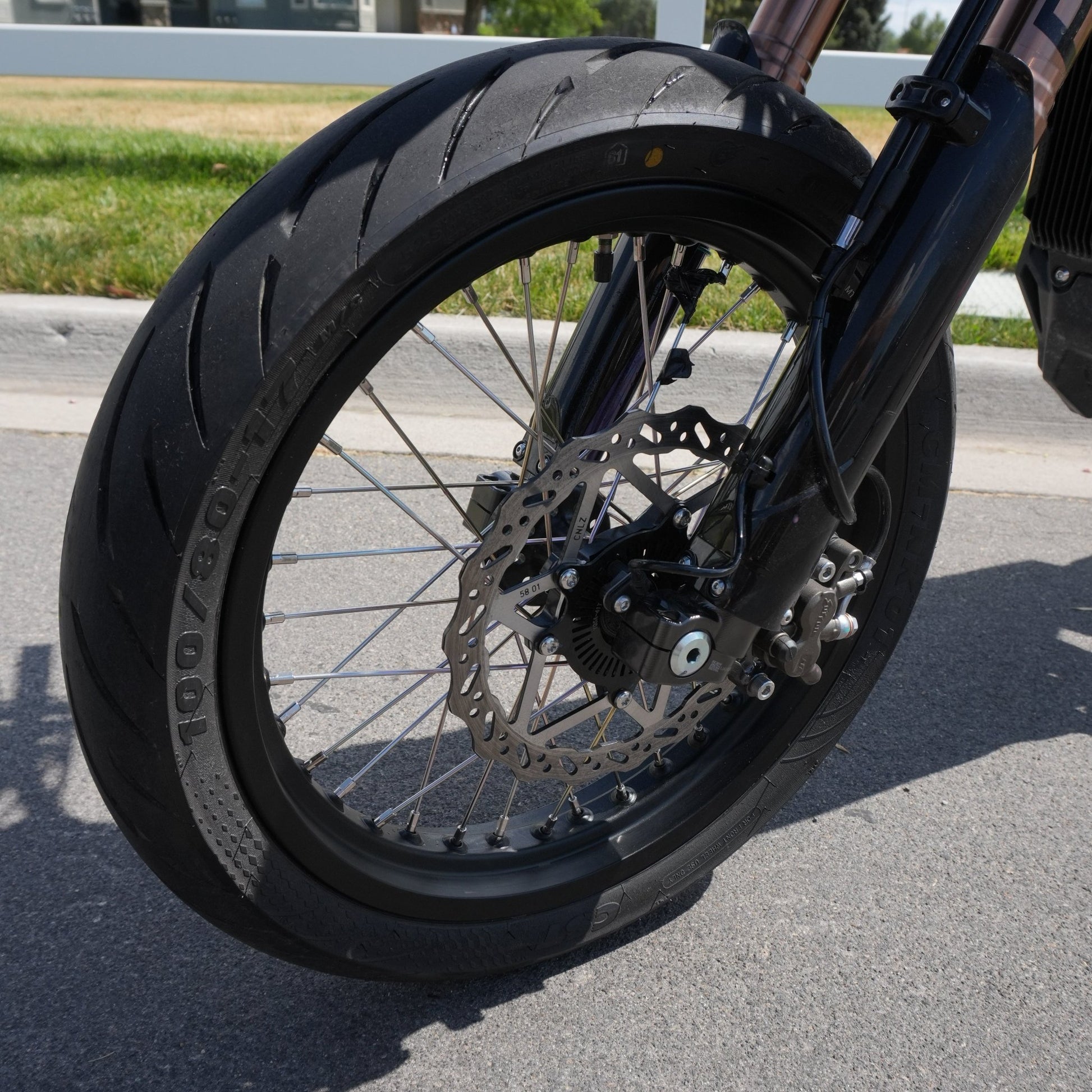 Complete 17in Super Moto Wheel Set for Surron Ultra Bee - MXwraps