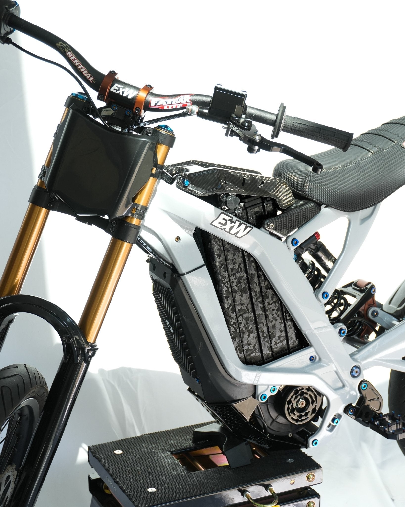 E-Bike ShadowSlate Black Camouflage Battery Wrap - MXwraps