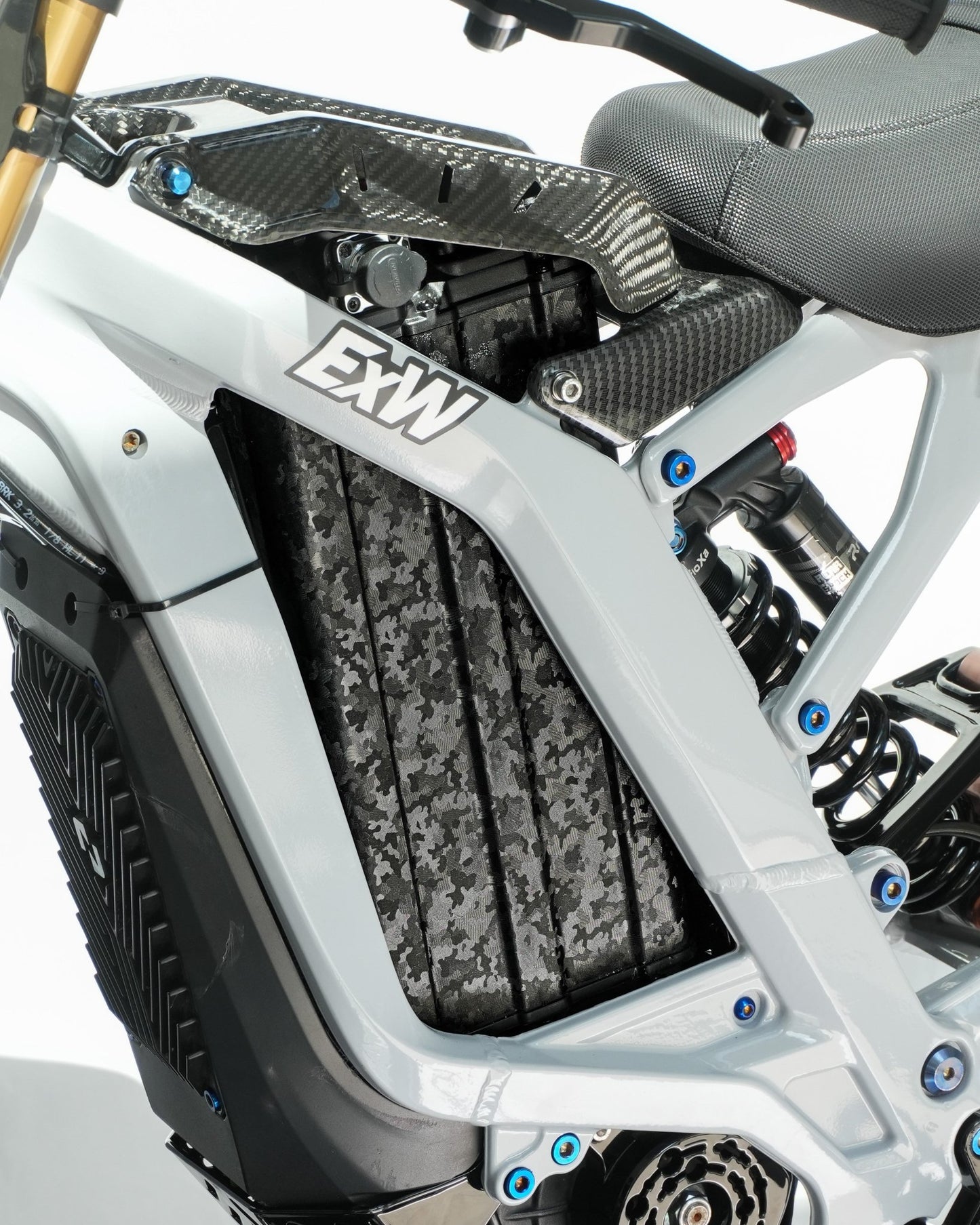 E-Bike ShadowSlate Black Camouflage Battery Wrap - MXwraps