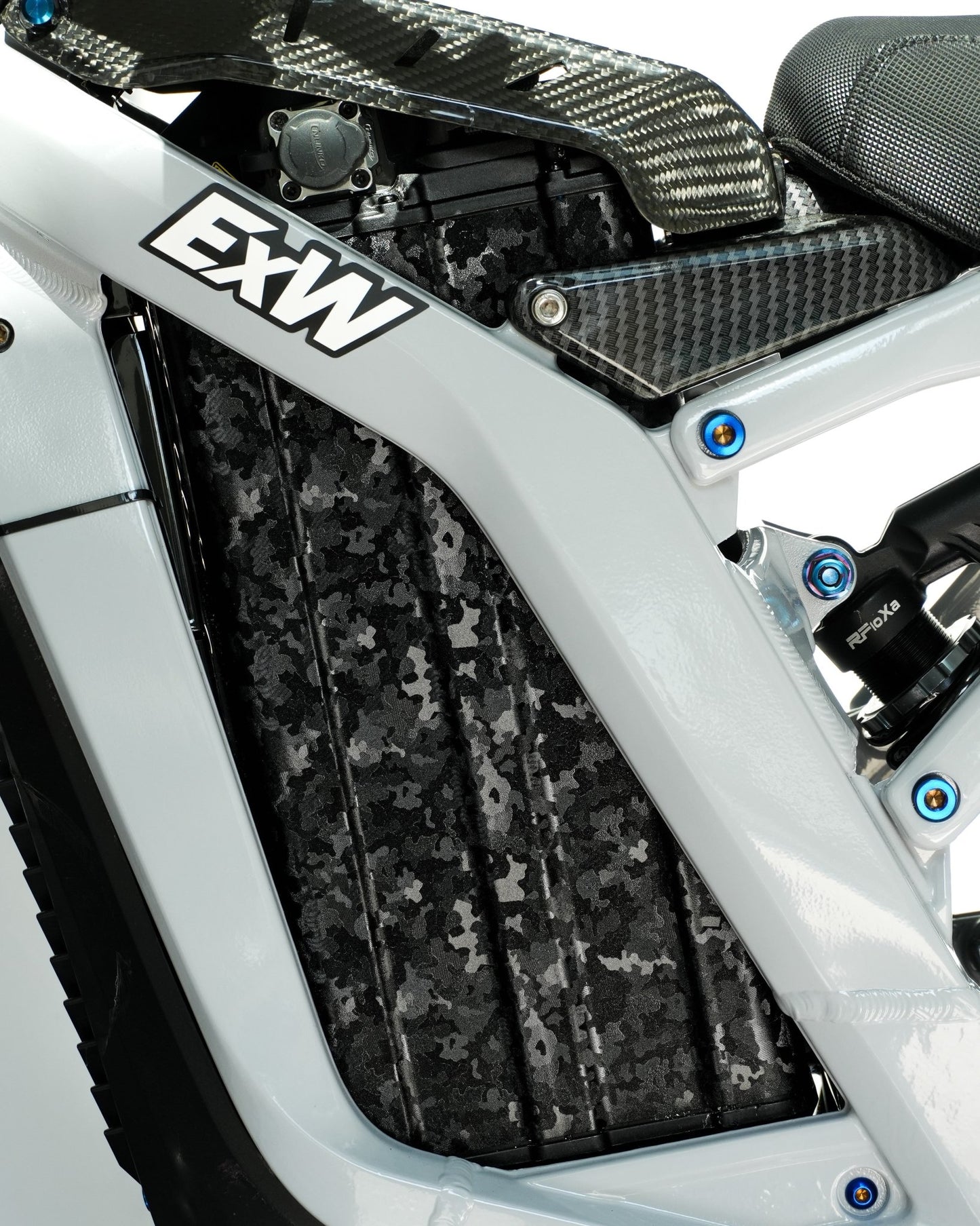 E-Bike ShadowSlate Black Camouflage Battery Wrap - MXwraps