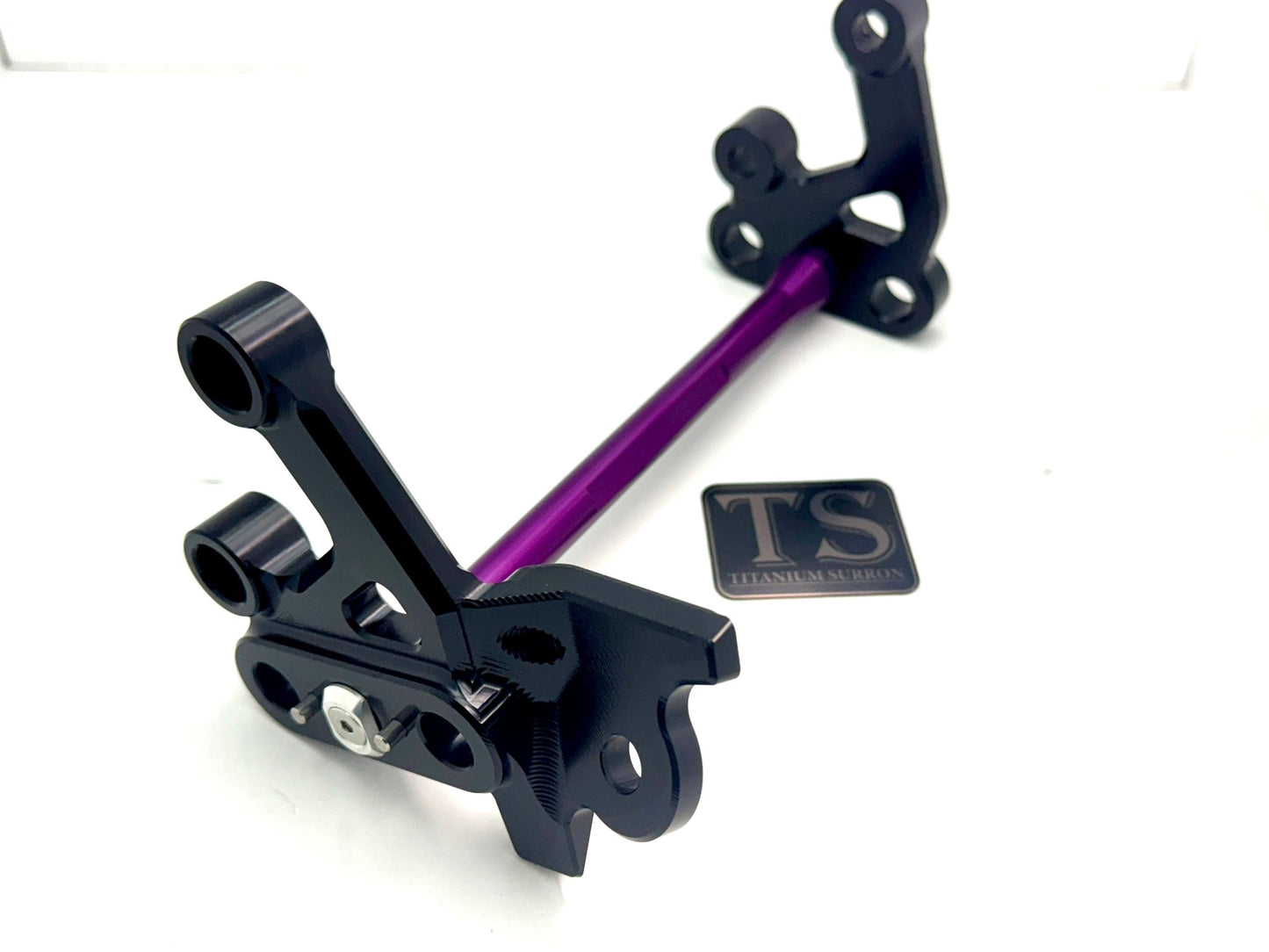 Custom CNC Aluminum Footpeg Bracket Assembly Surron - MXwraps