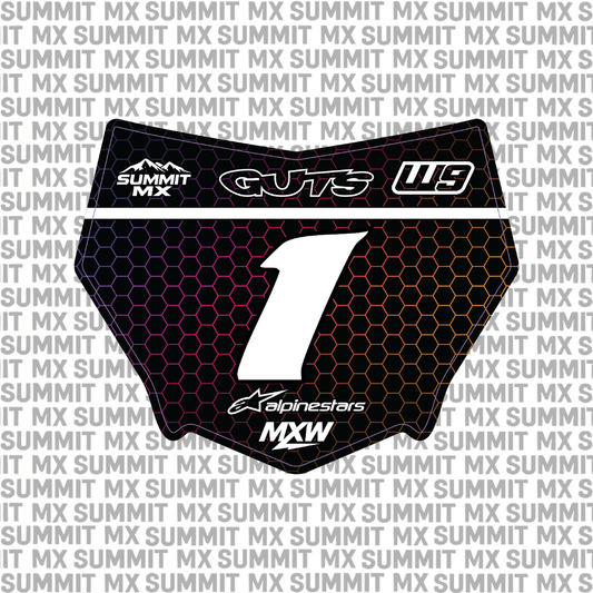 Hex Number Plate Decal - MXwraps