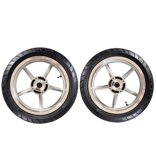 Yozma IN 10 Pro Chrome supermoto wheel set - MXwraps