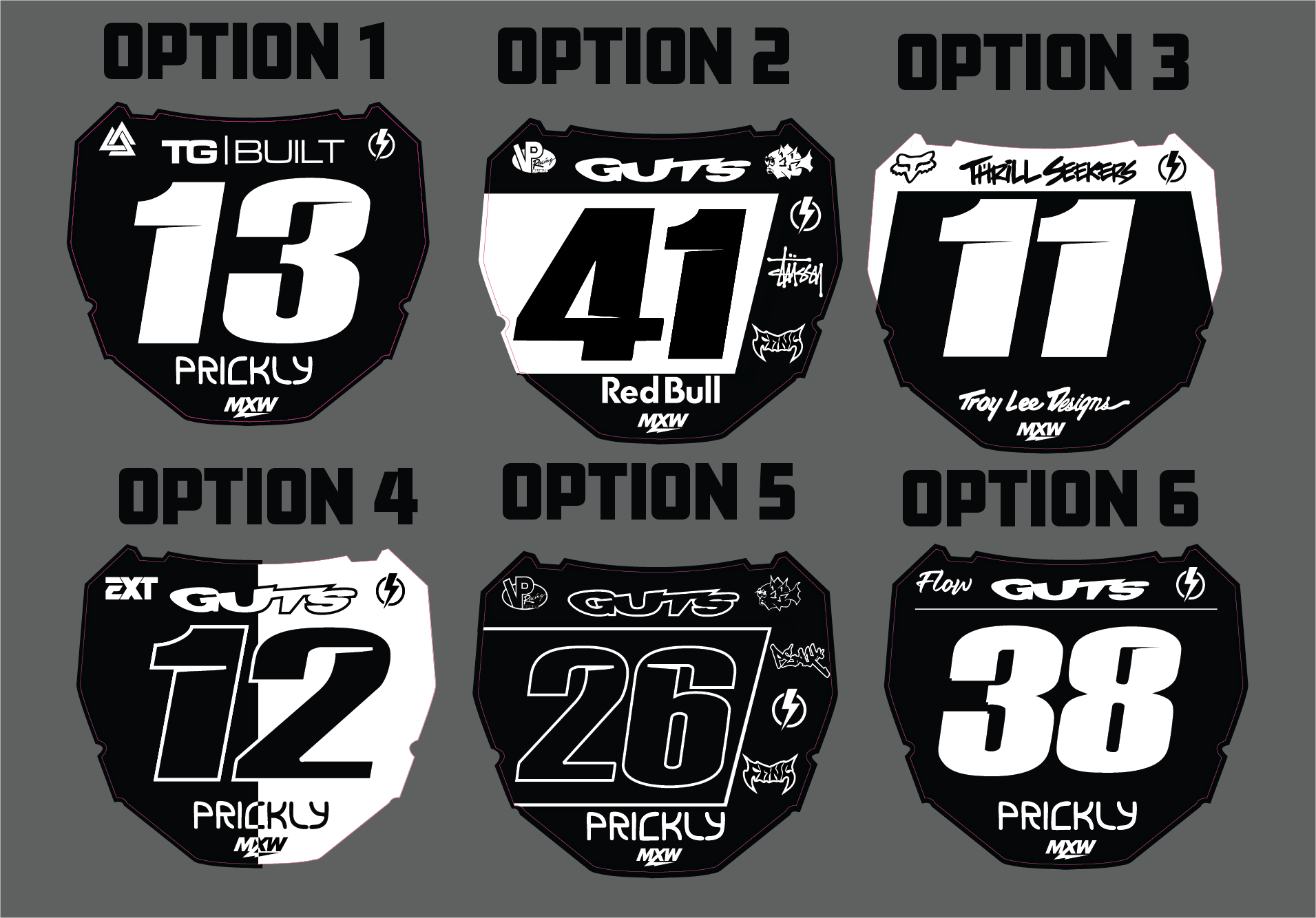Odi Sticker Clean ODI Plate Decal β MXwraps