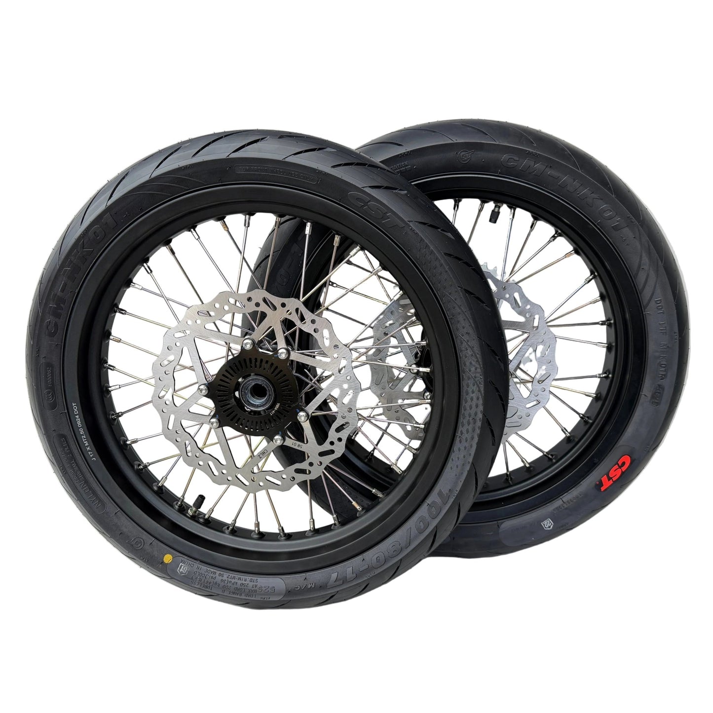 Complete 17in Super Moto Wheel Set for Surron Ultra Bee - MXwraps