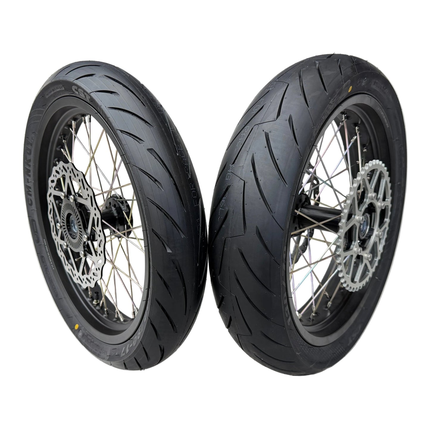 Complete 17in Super Moto Wheel Set for Surron Ultra Bee - MXwraps