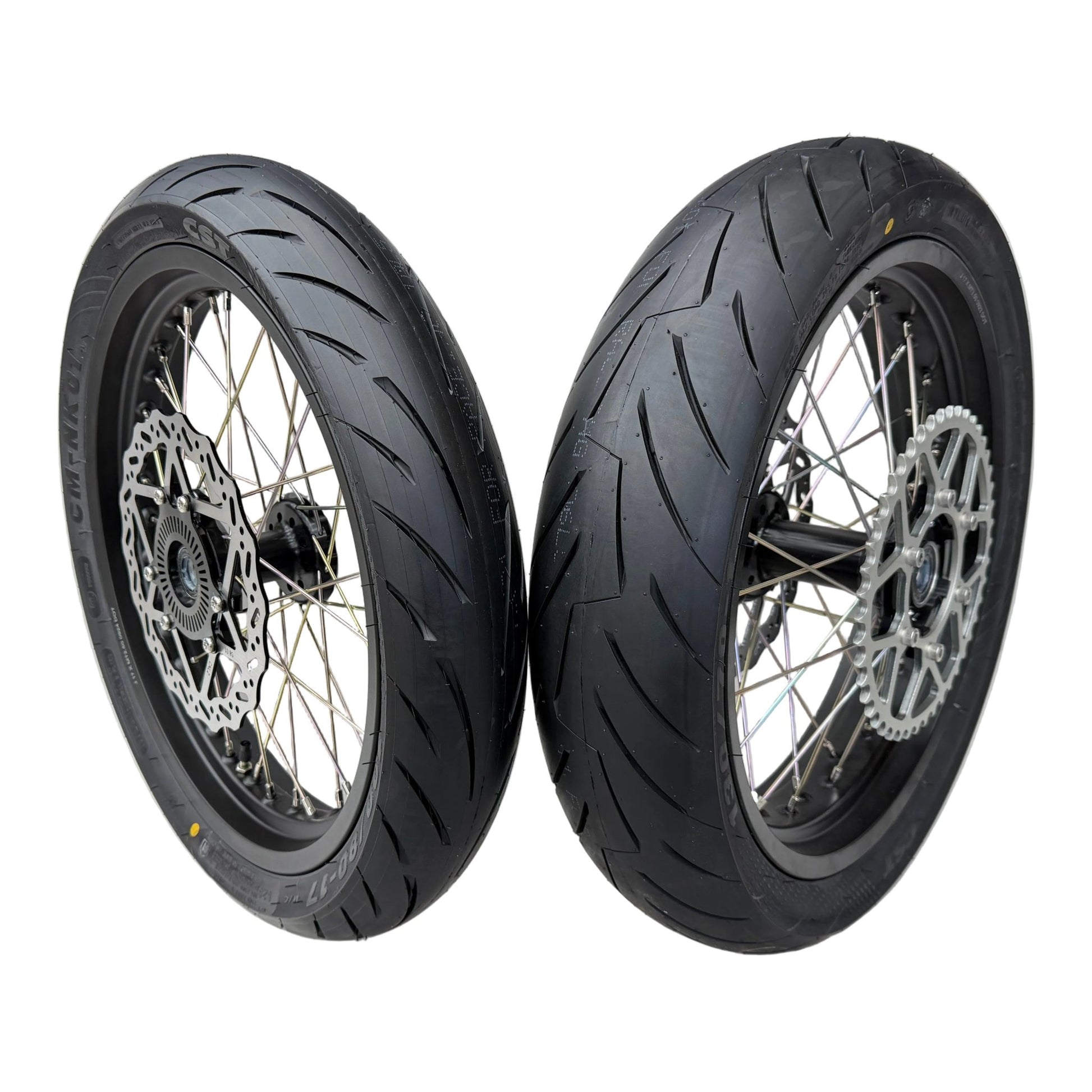 Complete 17in Super Moto Wheel Set for Surron Ultra Bee - MXwraps