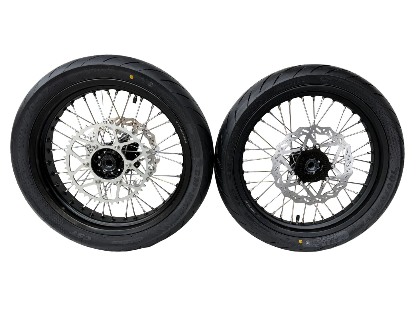 Complete 17in Super Moto Wheel Set for Surron Ultra Bee - MXwraps