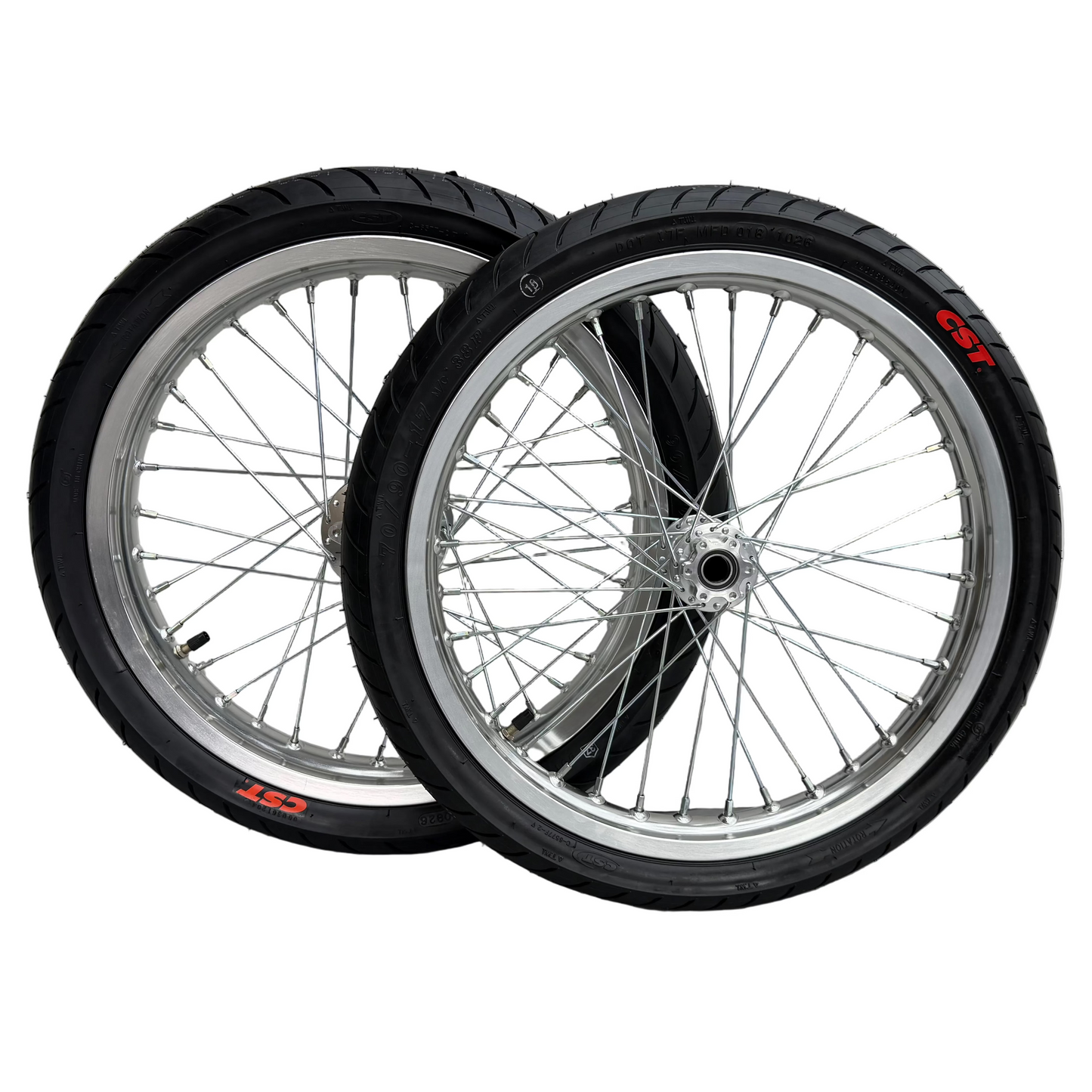 17in Chrome Supermoto Wheelset for Talaria Sting and XXX