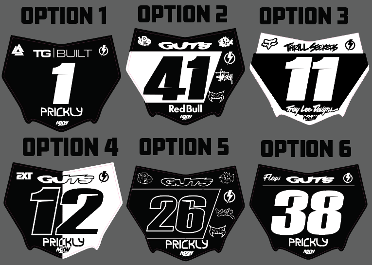 MotoCutz Plate Decal - MXwraps