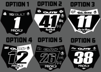 MotoCutz Plate Decal - MXwraps