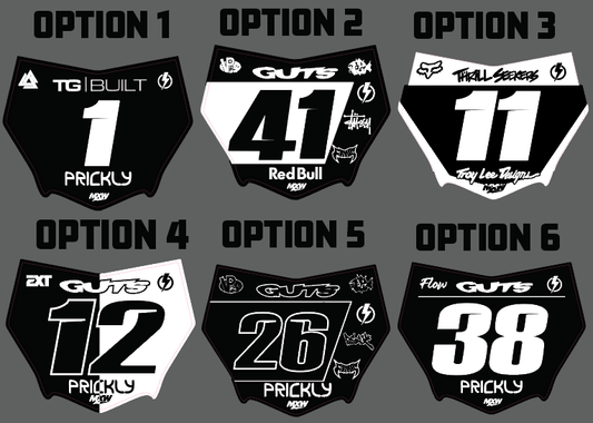 MotoCutz Plate Decal - MXwraps