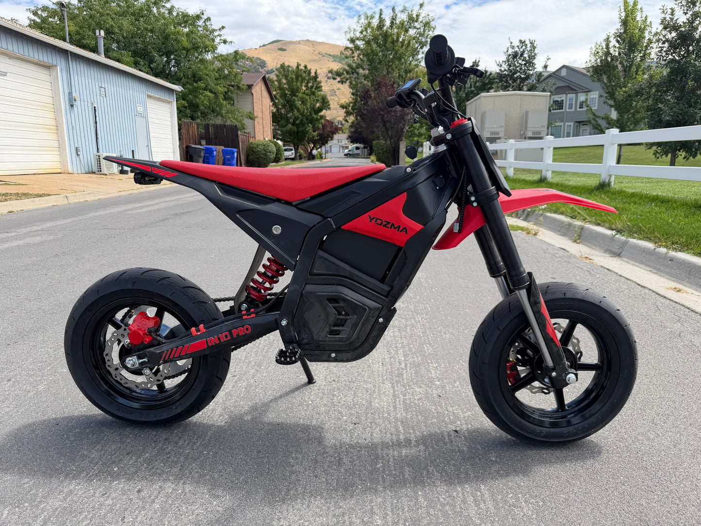 12in Mag Supermoto Wheel Set for Pit Bikes Yozma, Strike Shadow