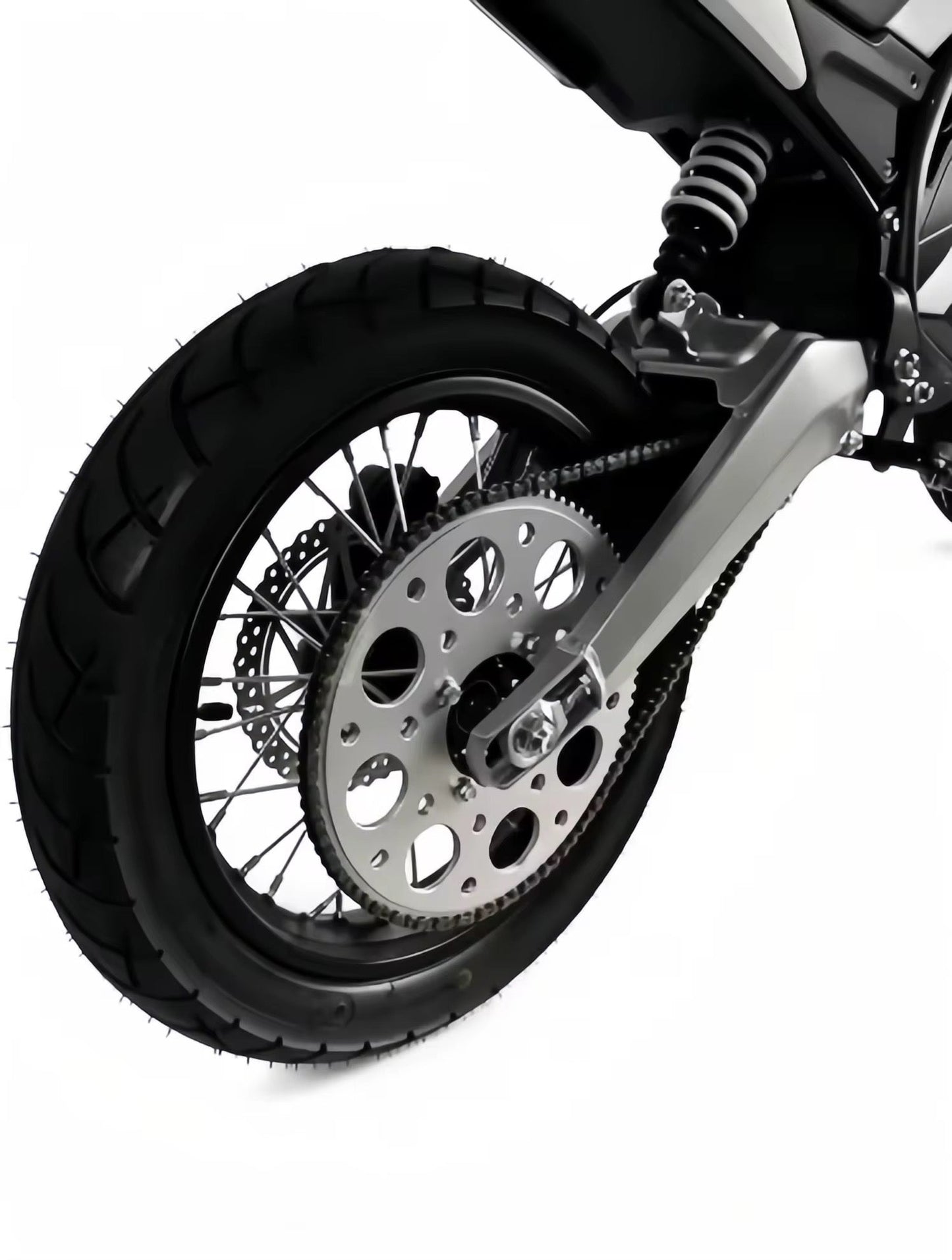 "SKINNY" Supermoto Sets With Sprockets and Rotors - For Throne Strike, Yozma IN10, Tuttio Soliel 01 , Valtinsu EM-5, Qronge X1 Spark, Etc.