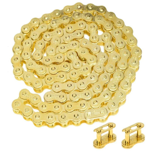 Tuttio Soleil 01 & Yozma Gold Chain Upgrade – Heavy Duty 420 E - Bike Chain (116 Links) - MXwraps