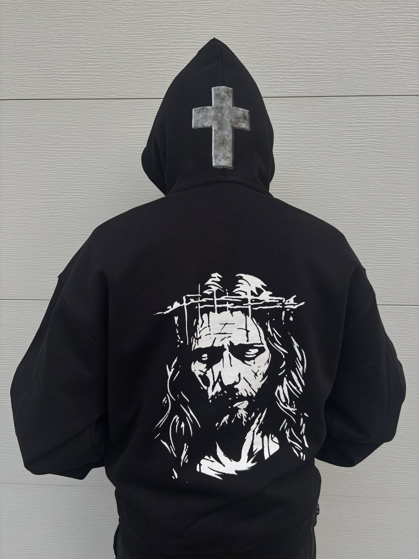 14 OZ black Urban hoodie