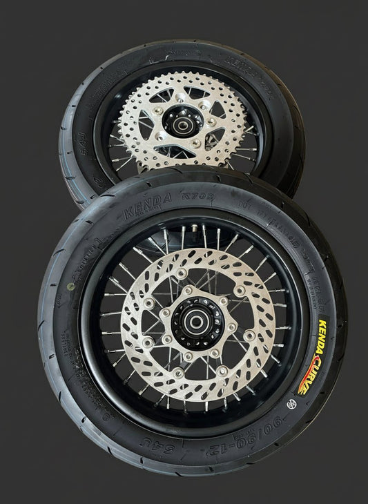 ETM/MotoTec Supermoto Wheel Set - MXwraps