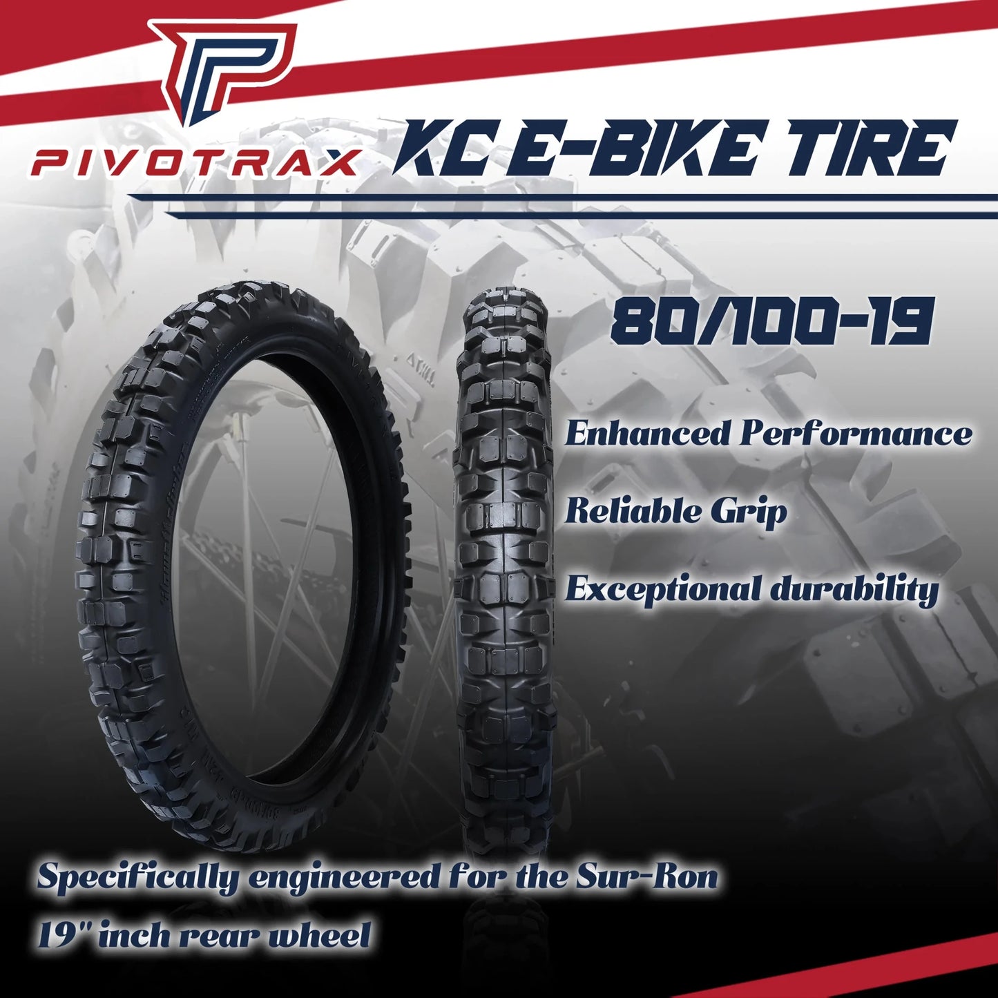 Pivotrax killowatt Climber // E - Bike Tire - MXwraps