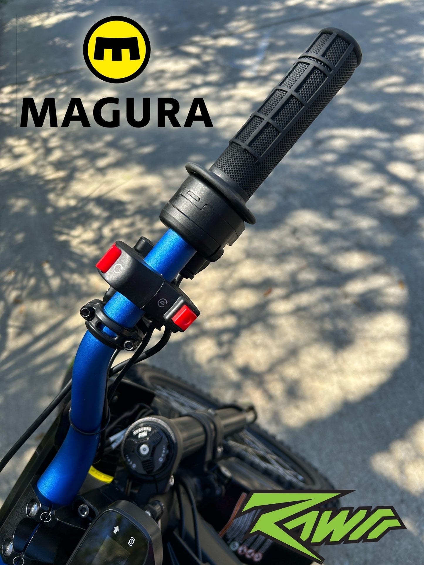 1/4 Turn Electronic Magura Throttle | DirtyBike | Rawrr Mantis X | Mantis Mini - MXwraps