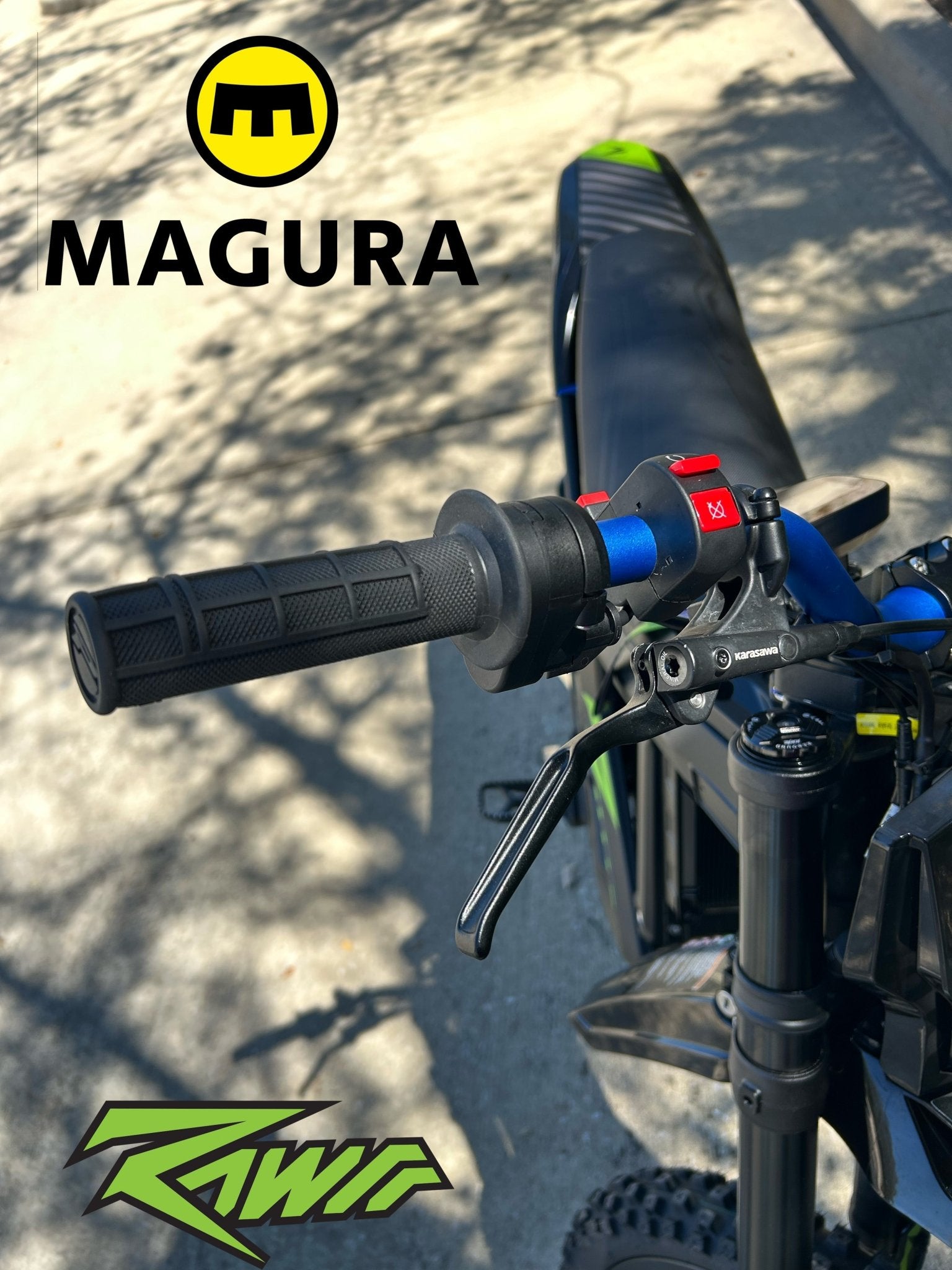 1/4 Turn Electronic Magura Throttle | DirtyBike | Rawrr Mantis X | Mantis Mini - MXwraps