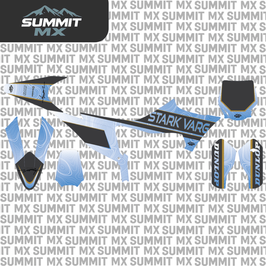 Stark Varg MX Graphics Kit - Topographical - MXwraps