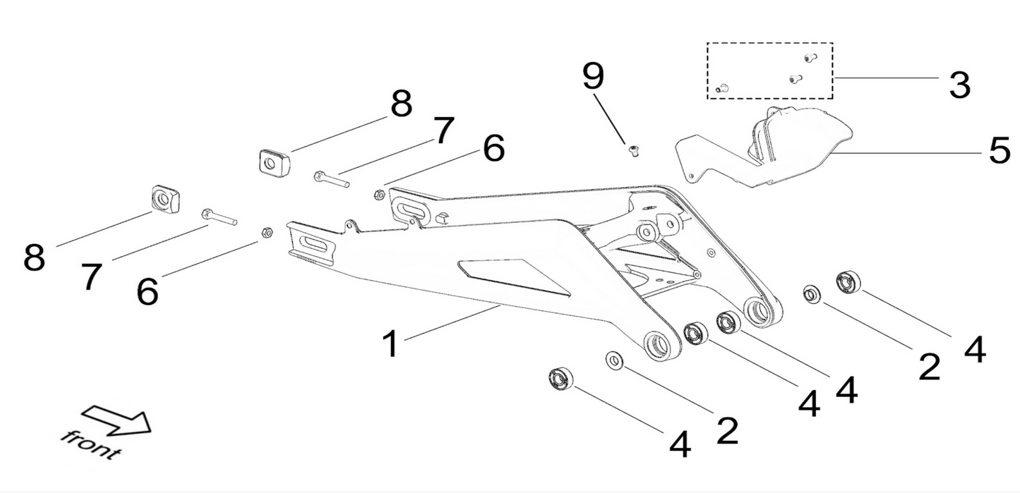 Surron Light Bee Axle Block Bolt and Nut(both sides)