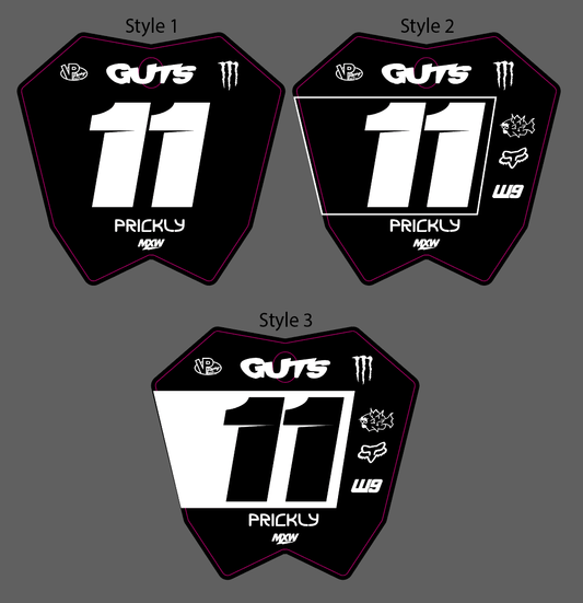 Etm Rtr Front Plate Decal - MXwraps