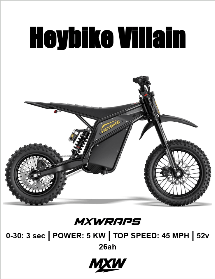 MXW Hey Bike Villain Framed Poster - MXwraps