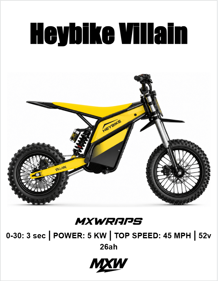 MXW Hey Bike Villain Framed Poster - MXwraps