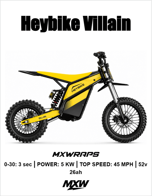 MXW Hey Bike Villain Framed Poster - MXwraps