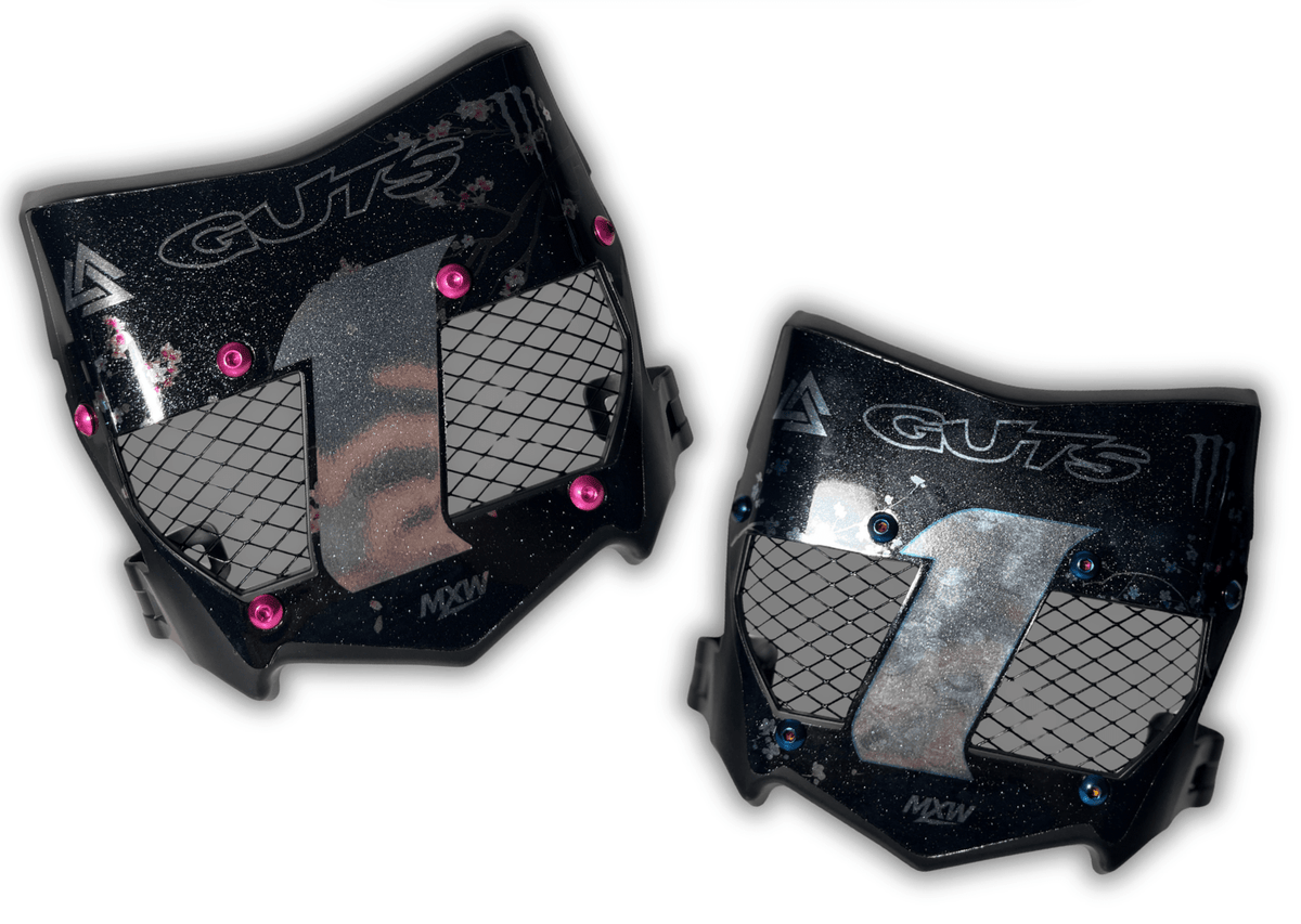 *Blossom Series* Titanium Vented Plate - MXwraps