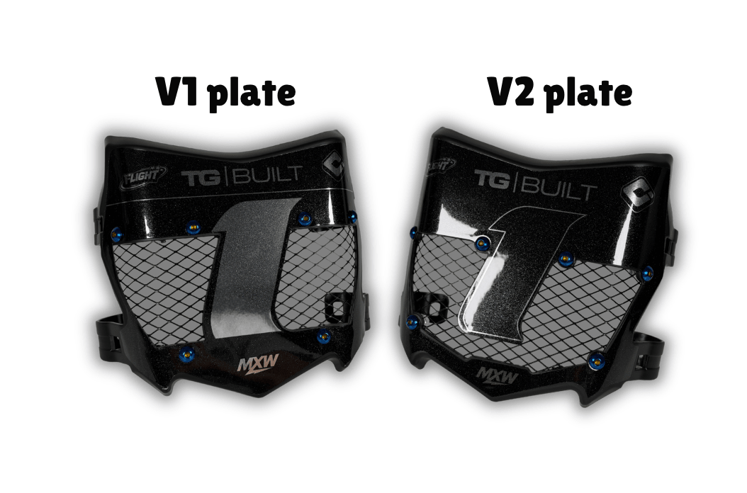 OG Style Titanium Vented Plates - MXwraps