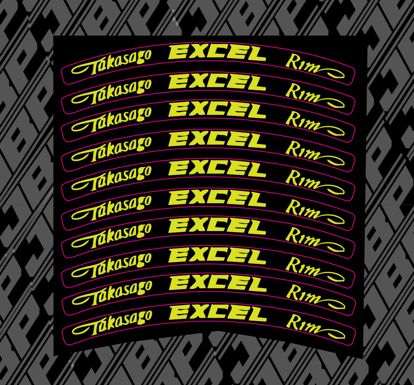 Excel Wheel Stickers