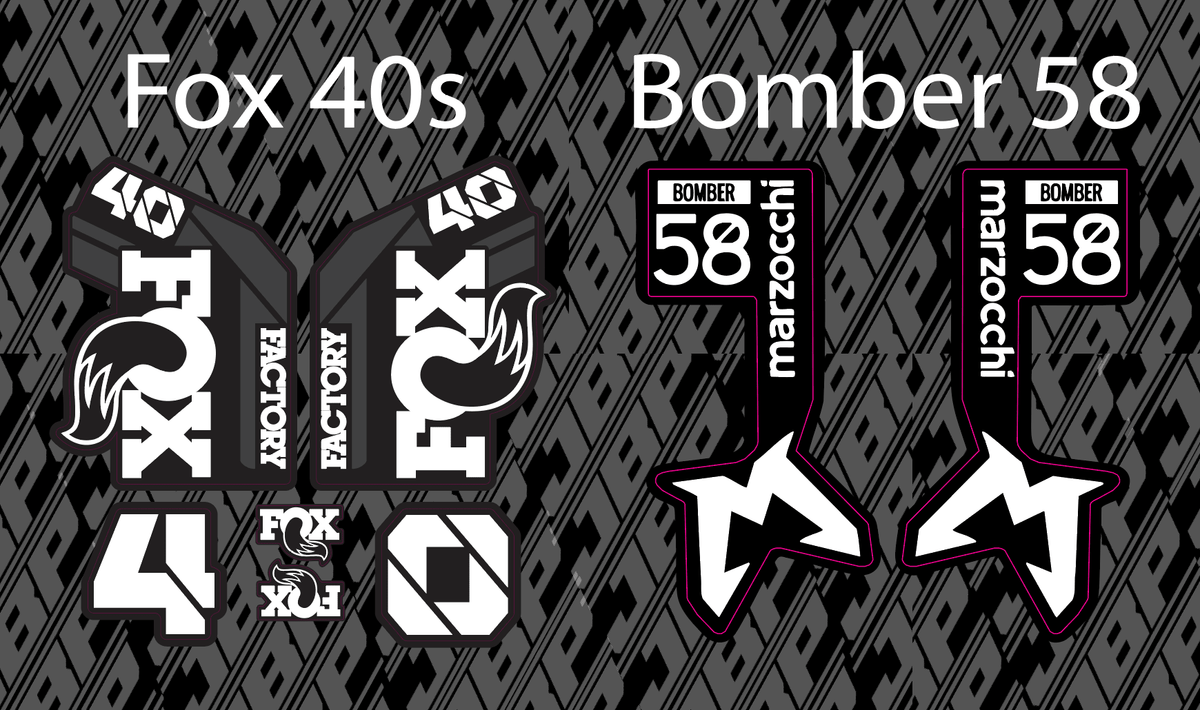 Fox 40/Bomber 58 Fork Guard Decals – MXwraps Fox 40/Bomber 58 Fork Guard Decals – MXwraps