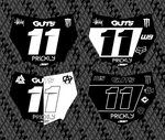 Motocuts Plate Decal