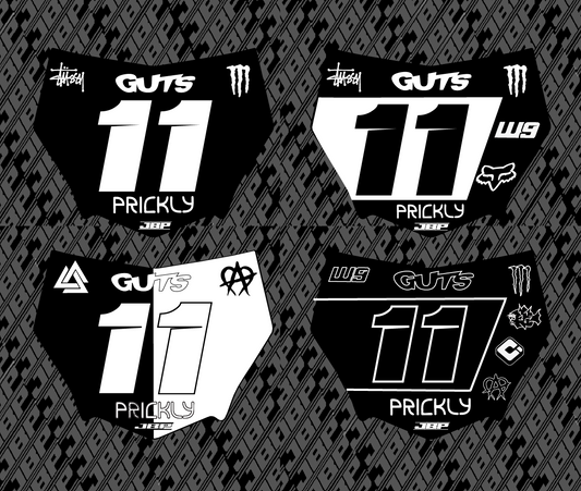 Motocuts Plate Decal