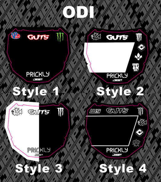 Pre-designed Odi Plate Decal