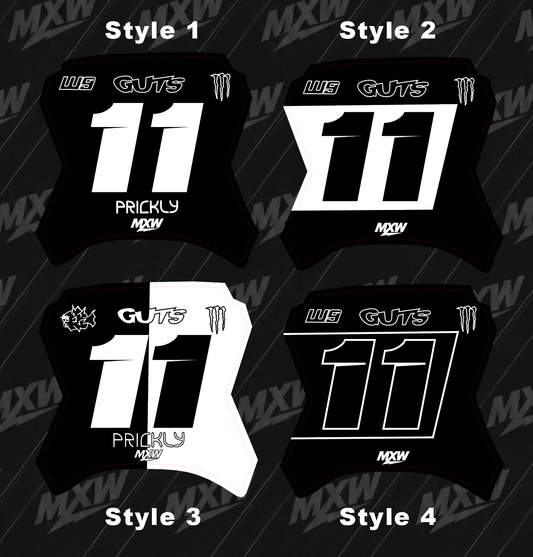 Yozma Front Plate Decal - MXwraps