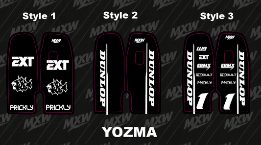 Yozma Fork Guard Decals - MXwraps