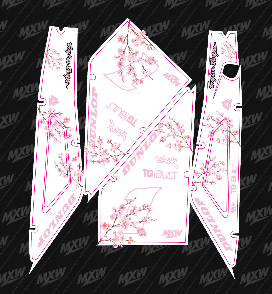 Cherry Blossom HeyBike Graphics Kit