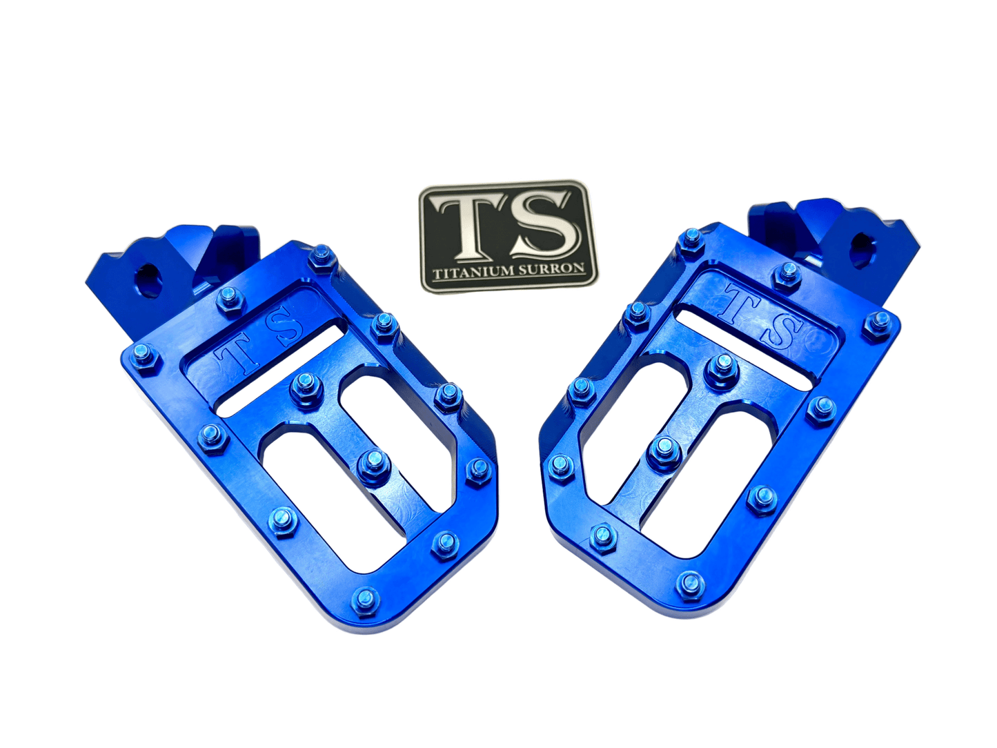 TS Custom Foot Pegs w/ Titanium Grips for Surron and Most Light E-moto - MXwraps